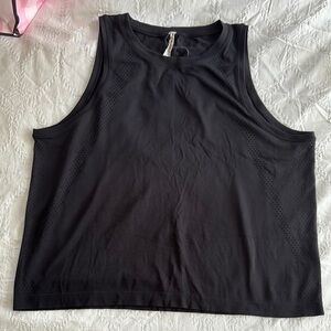 Lululemon Athletica Black Relaxed Muscle Tee